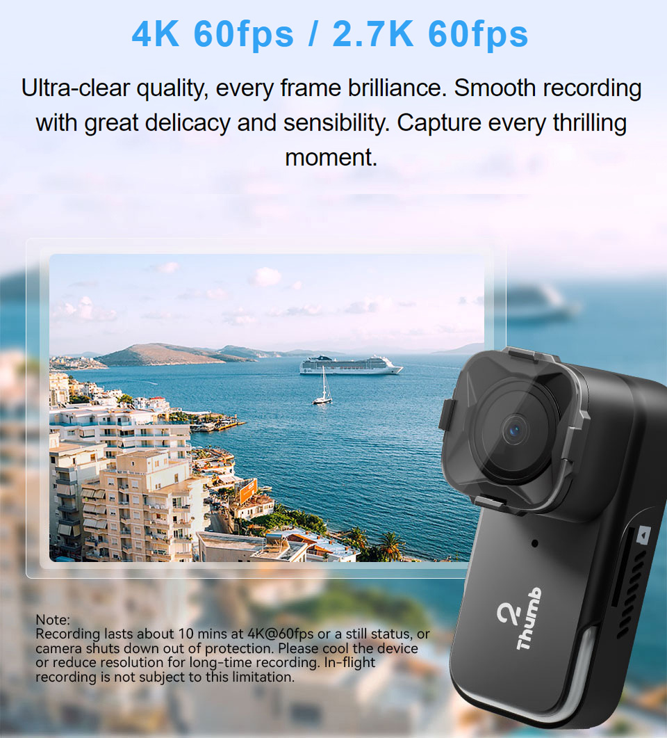 Drone Camera 4K - Новая версия RunCam Thumb 2 4K