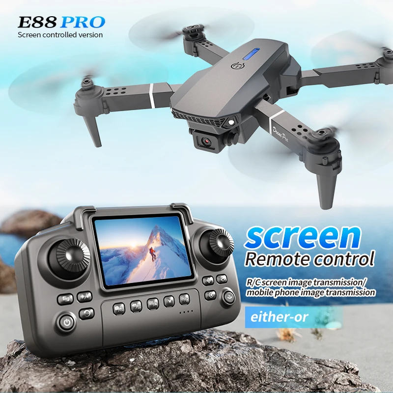 Drone Camera Wide Angle - Профессиональный дрон E88 PRO с экраном