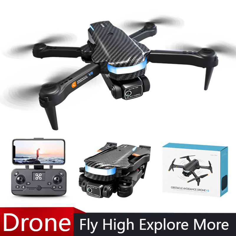 Drone Camera With Gimbal - Профессиональный дрон V8, мини-камера 8K HD,