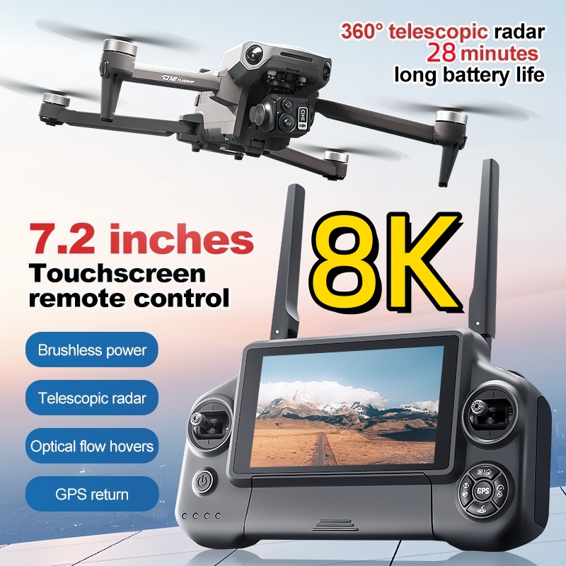 Квадрокоптер 8K с 3-осевым под – обзор и цена Drone Camera With Gimbal
