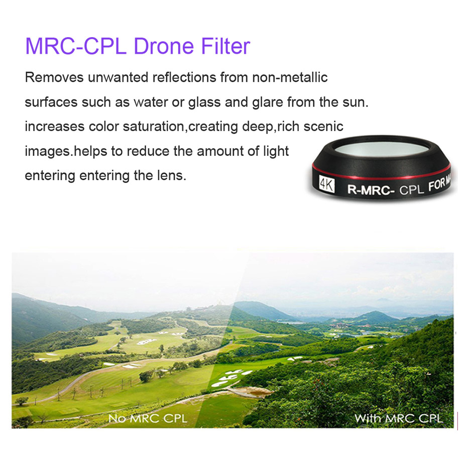 Фотофильтры для Mavic Pro CPL  – обзор и цена Drone Camera Filter