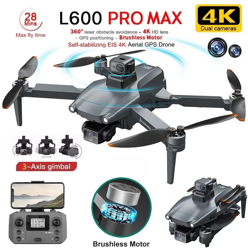 L600 PRO MAX GPS Дрон Професси – обзор и цена Drone Camera Wide Angle